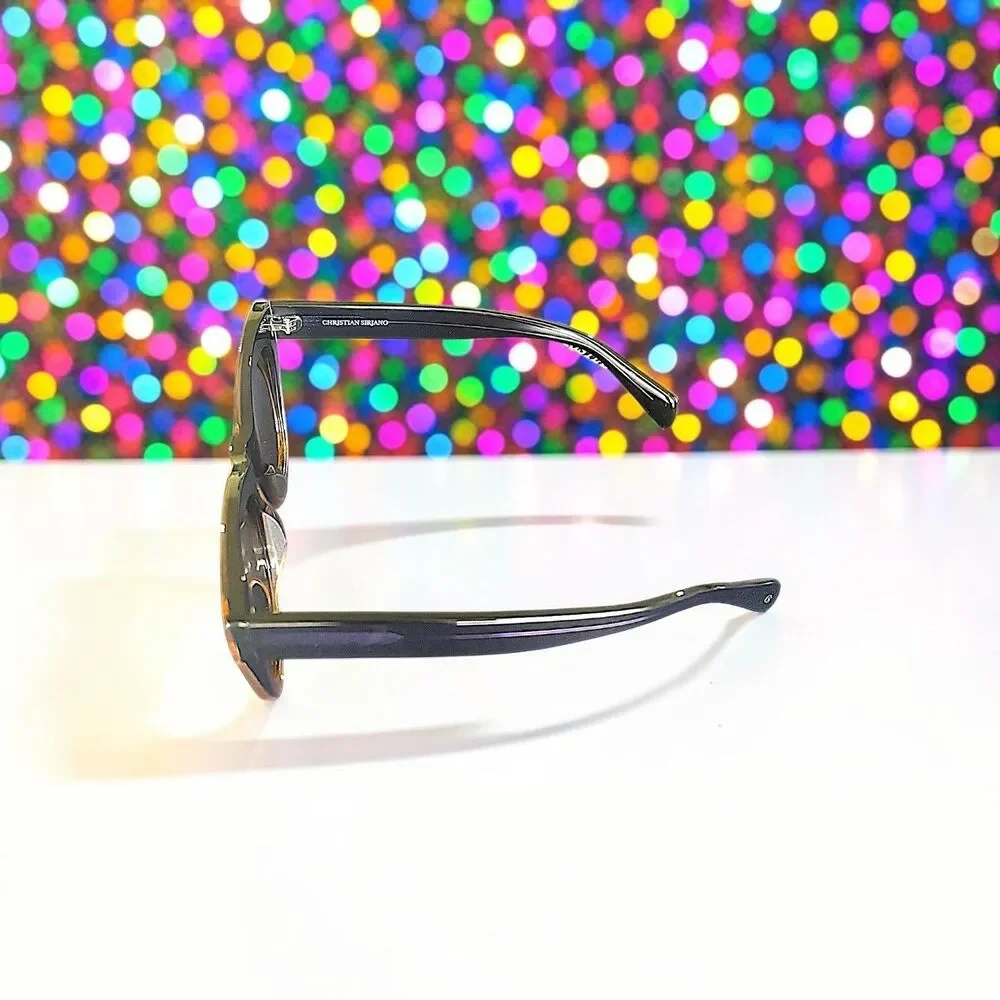 CHRISTIAN SIRIANO Nelly Sunglasses in Puple Gold Brand New in Box With Hard Case